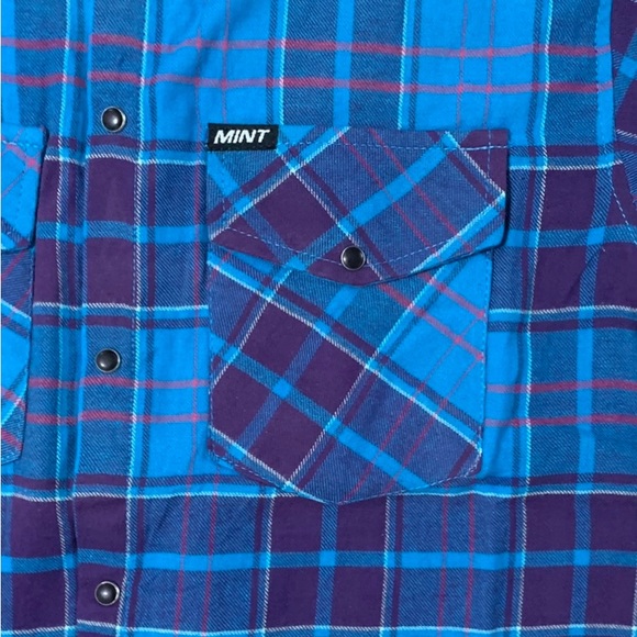 NWT Mint Speed Shop Flannel - Picture 2 of 4